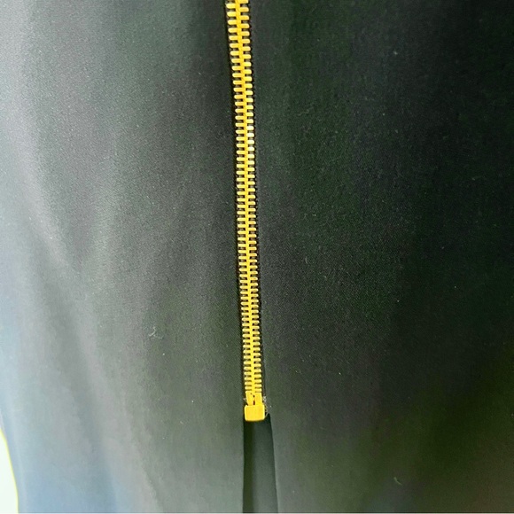 ROLAND MOURET Navy Stretch Crepe Mesh Midi Dress NEW - UK 8 / XS - Picture 7 of 9